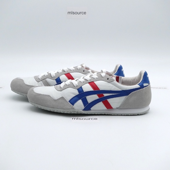 NEW Onitsuka Tiger Serrano Sneakers D109L-0142 White/Blue